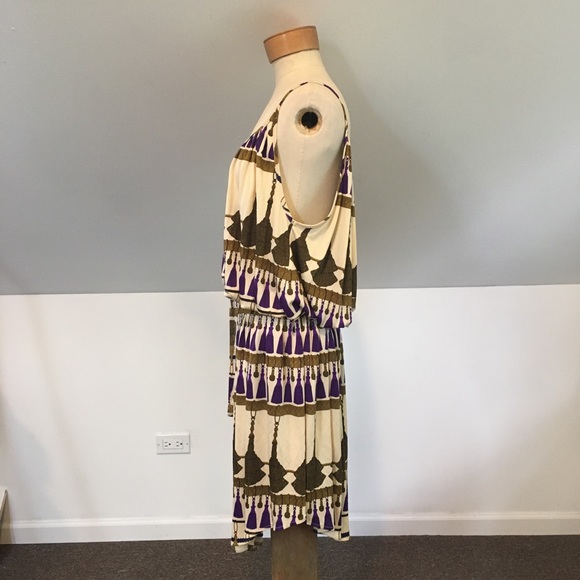 Anthropologie Mara Hoffman Tassel Print Tank Dress - Picture 4 of 7